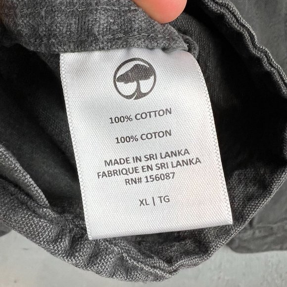 Arbor Shirt Mens XL Gray Button Up Twill Work Shacket Outdoor Workwear - Picture 8 of 9